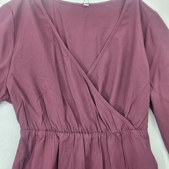 Elegant Plum Maxi Dress - Picture 4 of 6